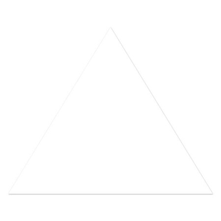 Ergomat 7in DuraStripe Supreme Arrow Head DuraStripe White, 50PK DSV-ARROWHEAD-7-W-KIT